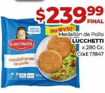 Diarco Medallon de pollo lucchetti oferta