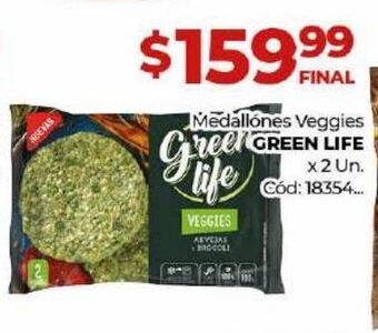 Diarco Medallones veggies green life oferta