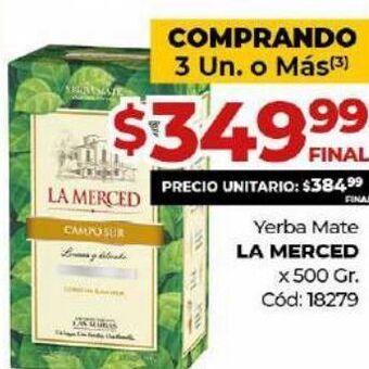 Diarco Yerba mate la merced oferta