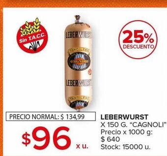 Carrefour Maxi Leberwurst oferta
