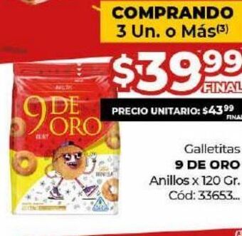 Diarco Galletas 9 de oro oferta