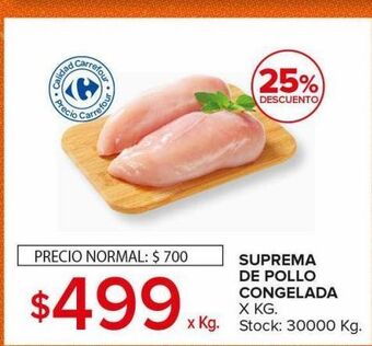 Carrefour Maxi Suprema de pollo congelada oferta