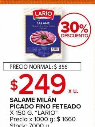 Carrefour Maxi Salame milan picado fino feteado oferta
