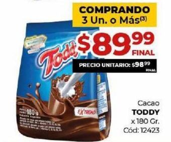 Diarco Cacao toddy oferta
