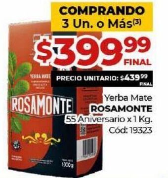 Diarco Yerba mate rosamonte oferta
