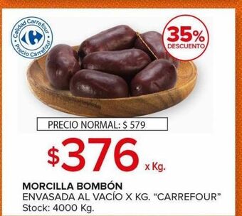 Carrefour Maxi Morcilla bombon oferta