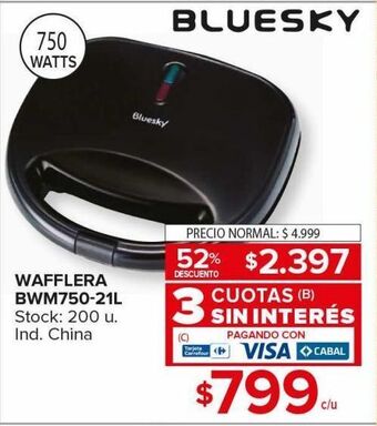 Carrefour Maxi Waflera bluesky oferta