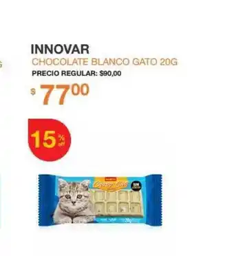 Puppis Innova Chocolate Blanco Gato 20G oferta