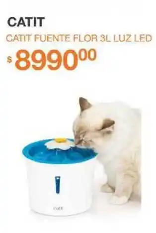 Catit Catit Fuente Flor 3L Luz Led