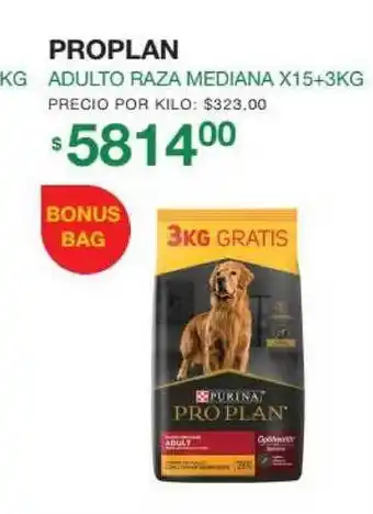 Puppis Purina Adulto Raza Mediana X15+3Kg oferta