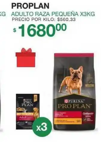 Purina ProPlan Adulto Raza Pequeña X3Kg