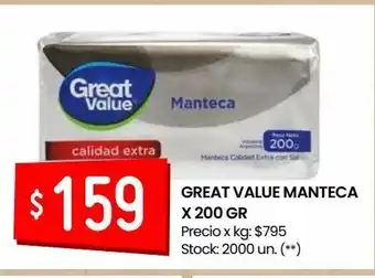 Changomas Manteca great value x 200g oferta