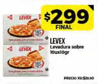 Supermayorista Vital Levex Levadura sobre 10ux10gr oferta