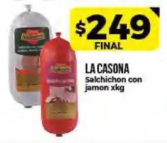 Supermayorista Vital La Casona Salchichon con jamon xkg oferta