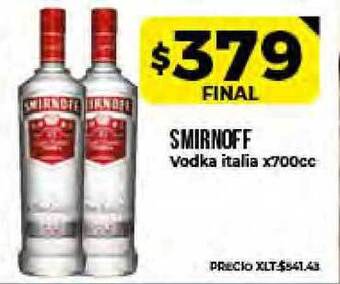 Supermayorista Vital Smirnoff Vodka Italia x 700cc oferta