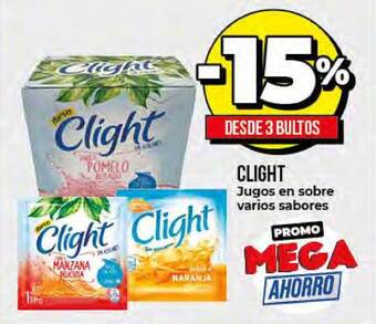 Supermayorista Vital Clight Jugos en sobre varios sabores oferta