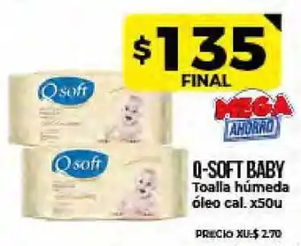 Supermayorista Vital Q-soft Baby Toalla húmeda óleo cal. x 50u oferta