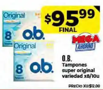 Supermayorista Vital O.B. Tampones super original variedad x 8/10u oferta