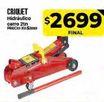 Supermayorista Vital Criquet Hidráulico carro 2tn oferta
