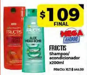 Supermayorista Vital Fructis Shampoo/acondicionador x200ml oferta
