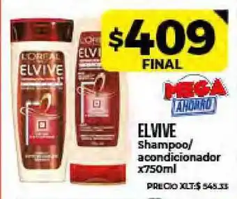 Supermayorista Vital Elvive Shampoo/ acondicionador x750ml oferta