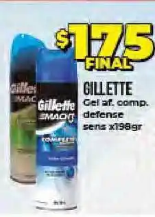 Supermayorista Vital Gillette Gel Af. comp. defense sens x 198gr oferta