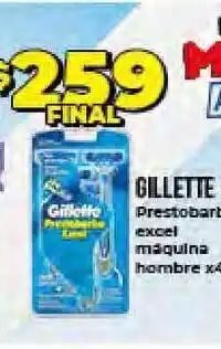 Supermayorista Vital Gillette Prestobarbart excel maquina hombre x4 oferta