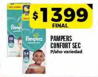 Supermayorista Vital Pampers Confort Sec P/aho variedad oferta