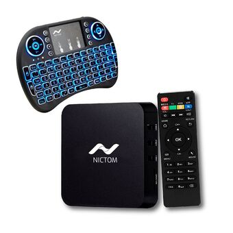 Frávega Convertidor Smart Tv Box Nictom 1gb Ram 4k Android IOS Netflix Series + Teclado Cuotas oferta