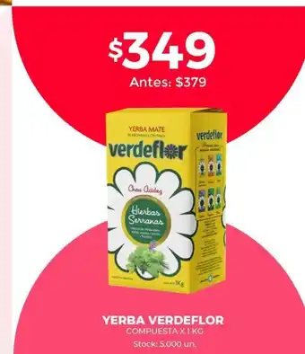 Supermercados Tadicor Yerba Verdeflor x 1 Kg oferta