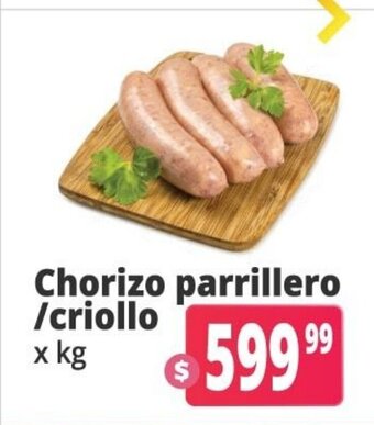 Autoservicio Capo Chorizo parrillero / criollo x kg oferta