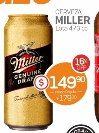 Alvear Miller Cerveza Lata 473 cc oferta