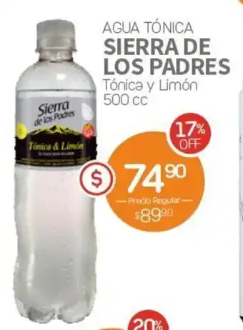 Alvear Sierra De Los Padres Agua Tónica 500 cc oferta