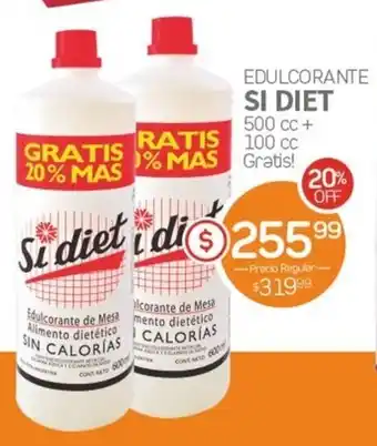 Alvear Si Diet Edulcorante 500 gratis cc + 100 cc oferta