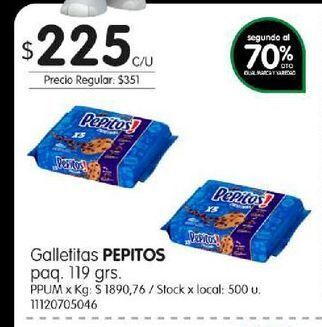 Jumbo Galletas pepitos 119g oferta