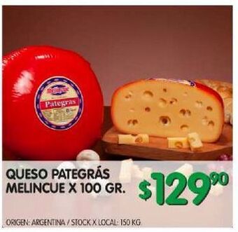 Jumbo Queso pategrás mélincue x 100g oferta