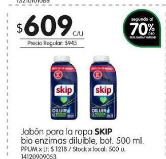 Jumbo Jabón para la ropa skip 500ml oferta