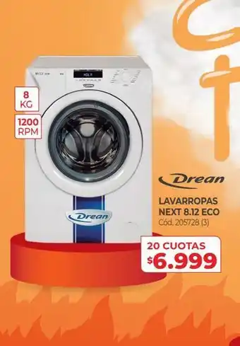Naldo Lombardi Drean lavarropas next 8.12 eco oferta