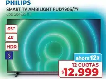 Naldo Lombardi Philips smart tv ambilight pud7906/77 oferta