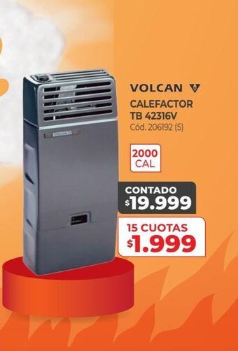 Naldo Lombardi Volcan calefactor tb 42316v oferta