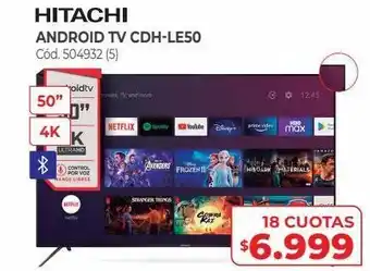 Naldo Lombardi Smart tv hitachi android tv cdh-le50 oferta