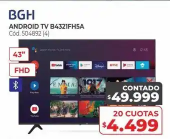 Naldo Lombardi Smart tv bgh android tv b4321fh5a oferta