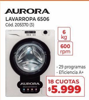 Naldo Lombardi Aurora lavarropa 6506 oferta