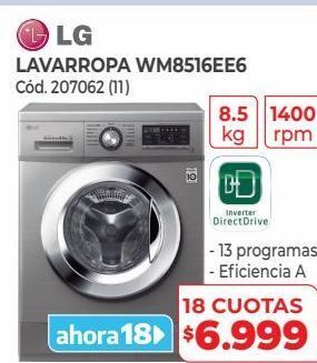 Naldo Lombardi Lg lavarropa wm8516ee6 oferta