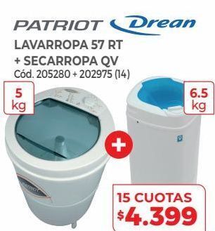 Naldo Lombardi Patriot - drean - lavarropa 57 rt + secarropa qv oferta