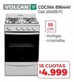 Naldo Lombardi Volcan cocina 89644v oferta