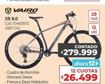 Naldo Lombardi Bicicleta vairo xr 8.0 oferta