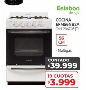 Naldo Lombardi Cocina eslabon de lujo 56cm efm56nb2a oferta