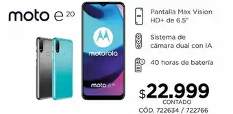 Coppel Celular moto e20 motorola oferta