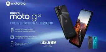 Coppel Celular moto g 22 motorola oferta